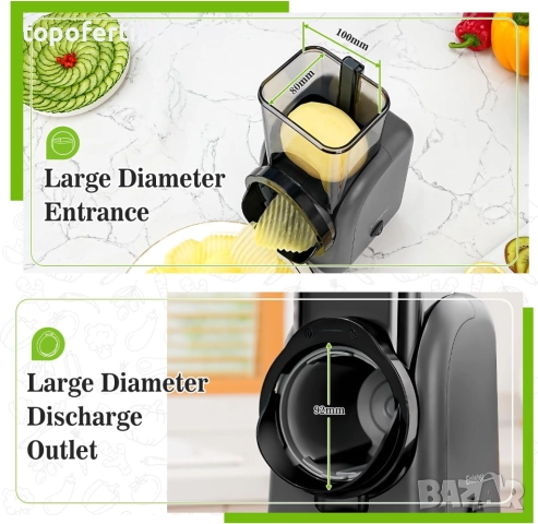 Електрическо ренде Enleber 6 в 1,Гаранция, снимка 5 - Чопъри и пасатори - 52477047