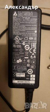 Зарядно за лаптоп DELTA 19V  2,1A, снимка 1