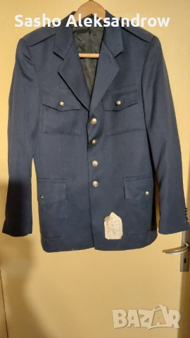 Ретро тъмно синьо сако ПОЛИЦИЯ 1993 г., снимка 1