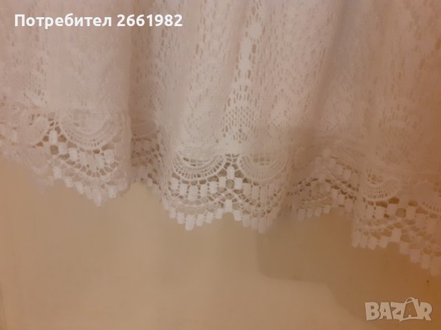 Нежна бяла дантелена рокличка на НМ, снимка 4 - Детски рокли и поли - 42090192