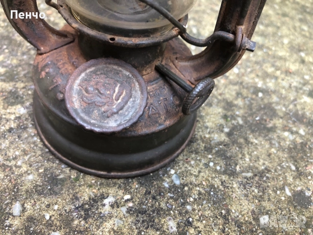 стар немски военен фенер "FEUERHAND №75 ATOM" - WEHRMACHT - WWII - ОРИГИНАЛ, снимка 6 - Антикварни и старинни предмети - 50558987