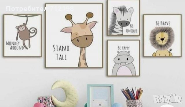 Рисувам картини за детски интериор , снимка 3 - Картини - 29190639