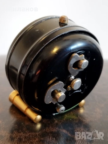 Стар механичен будилник, настолен часовник, снимка 4 - Антикварни и старинни предмети - 51109170