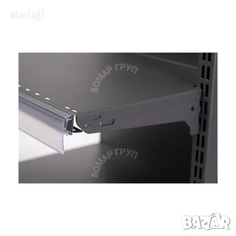 ПРОМО! Крайстенен стелаж за магазин бял или тъмно сив мат!, снимка 5 - Стелажи и щандове - 49447411