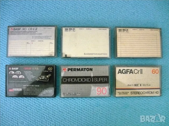 BASF, Agfa, Permaton, лот от chrome аудио касета, снимка 2 - Декове - 52812550