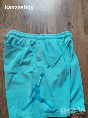 Nike Jordan Essentials Men's Fleece Shorts - Bleached Aqua | - страхотни мъжки панталони L, снимка 3 - Спортни дрехи, екипи - 51549859