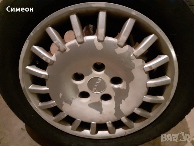 Зимни гуми Maloya Davos 185/65 R15 с джанти от Saab, снимка 6 - Гуми и джанти - 39509479