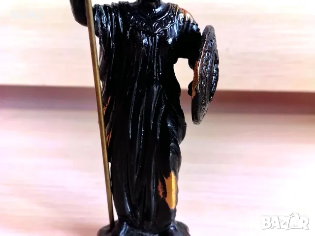 Страхотна Стара Бронзова Статуетка Атина-Палада, снимка 3 - Антикварни и старинни предмети - 48779048