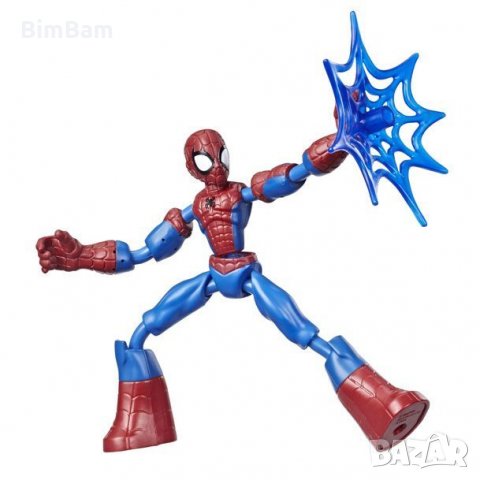 Разтягаща фигурка SPIDER-MAN - Спайдър-мен - Bend & Flex / MARVEL  SPIDER-MAN / Hasbro - 15 cm, снимка 2 - Фигурки - 35444187
