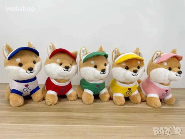 Детска Плюшена Играчка Кученце с Шапка и риза , 30 см, снимка 1