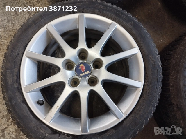 Алуминиеви джанти Saab 5x110, 16", снимка 6 - Гуми и джанти - 53354415