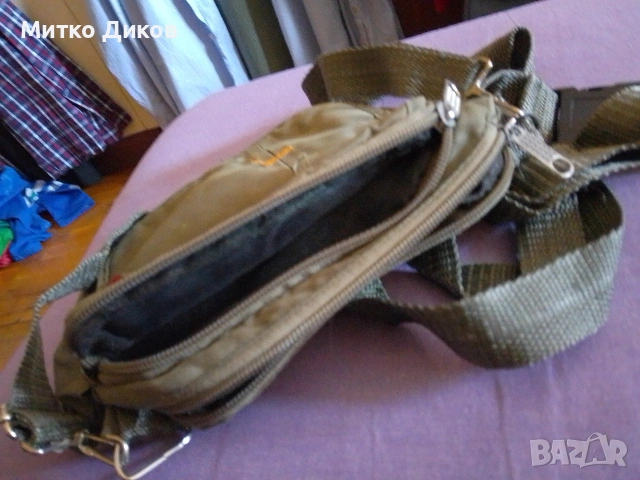 чанта маркова Спорт нова за през рамо и колан промазан плат 17х23х5 см, снимка 2 - Чанти - 53901223