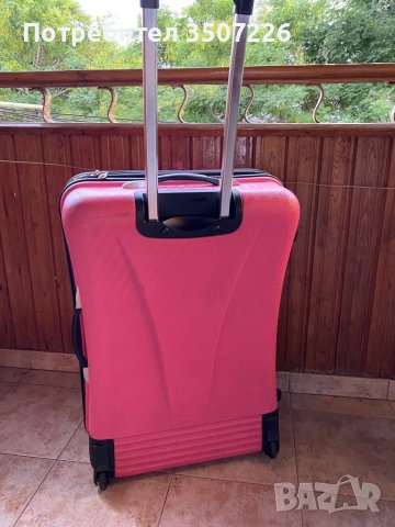 Розов куфар двойно разпъване много лек 5.3 кг перфектно състояние, снимка 15 - Други - 38184824