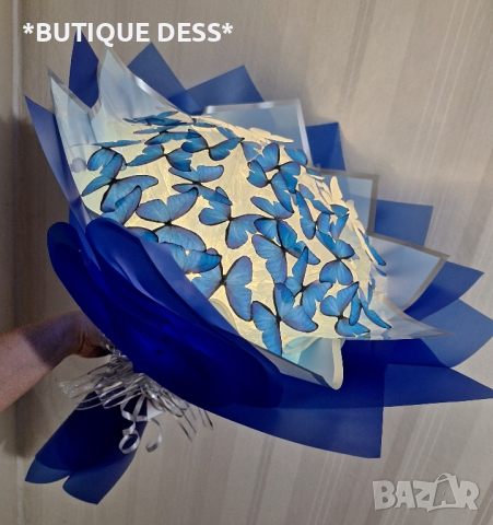 Светещи, ръчно изработени букети от "DESS"🦋✨️💐 ‼️БЕЗПЛАТНА ДОСТАВКА при поръчка на 2 букета‼️🎁, снимка 8 - Подаръци за кръщене - 44792704