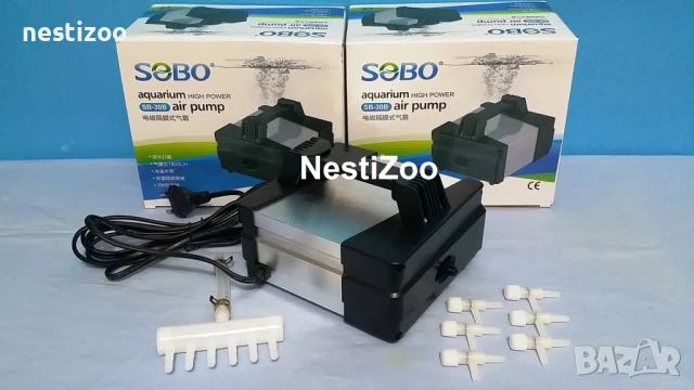 Професионален Компресор за Аквариуми-1800л/час-6 Изхода, снимка 2 - Оборудване за аквариуми - 50982488