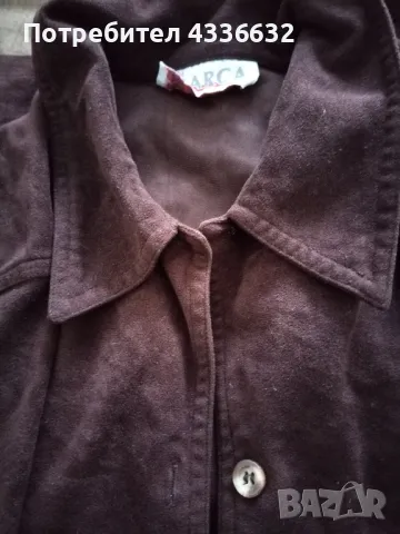 Дамска кафява риза! , снимка 2 - Ризи - 48845120