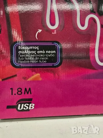 огледало неонова светлина usb, снимка 2 - Огледала - 49630794