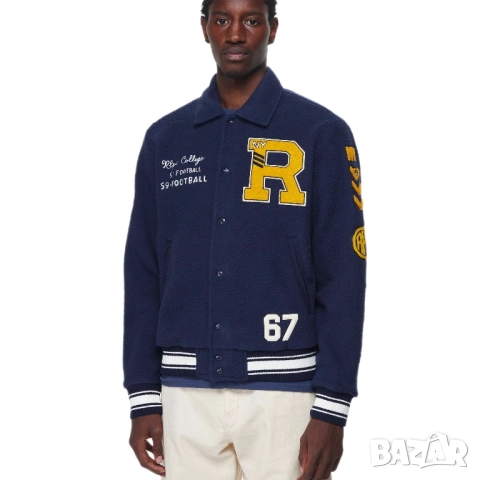 Колежанско яке Polo Ralph Lauren Pile Fleece Letterman | M размер