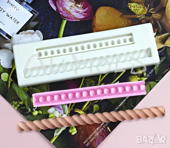 въже точки ивица въжета кант борд силиконов молд форма фондан шоколад