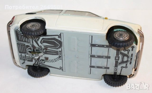 1960те Ретро играчка кола Polski Fiat 126p CZZ40-46 Чехословакия, снимка 4 - Колекции - 53912119