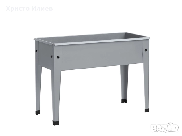 Метална саксия Цветарник Кашпа Parkside Сива PARKSIDE, снимка 3 - Саксии и кашпи - 51756259