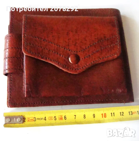 Ретро ,кожени портфейл и калъф за очила, снимка 2 - Портфейли, портмонета - 50838063