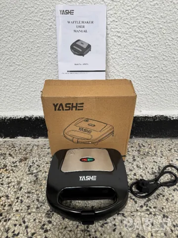 Сандвич Тостер/ Панини Преса/ Гофретник - YASHE ABS07A 750W!, снимка 2 - Тостери - 50436303