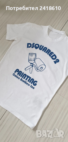 DSQUARED2 Cotton Mens Size S НОВО! ОРИГИНАЛ! Мъжка Тениска!