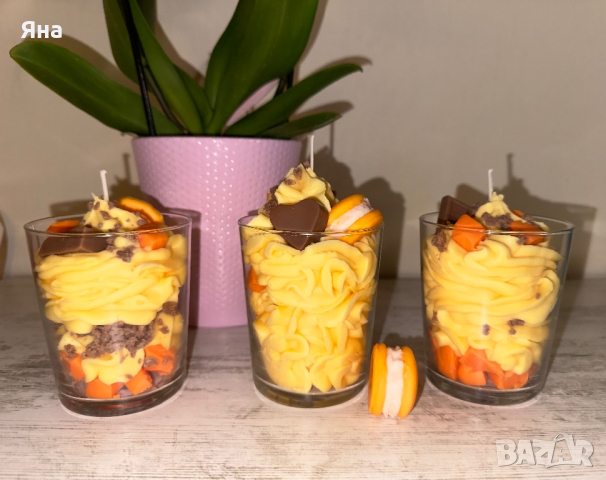 Ароматни свещи манго -ръчно изработени, снимка 1