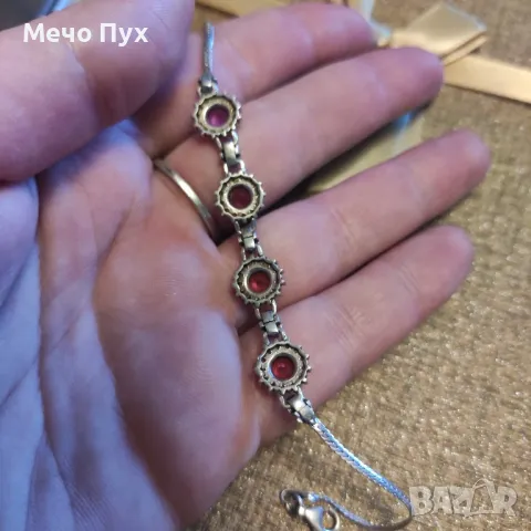 Сребърна гривна (299), снимка 6 - Гривни - 48350136