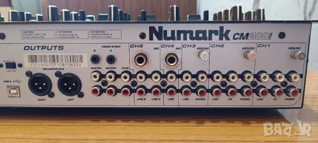 Смесителен пулт / Мишпулт NUMARK, снимка 5 - Ресийвъри, усилватели, смесителни пултове - 53958223