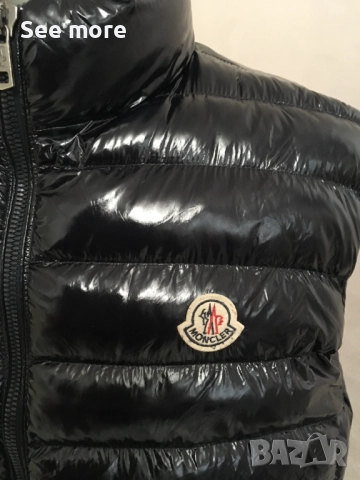  MONCLER  мъжки елек тъмно син цвят размер 5/XL, снимка 2 - Якета - 52349539