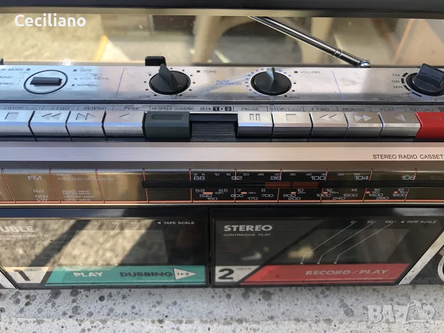 AIWA CS-W220  Работещ с много хубав звук(видео)-запазен радиокасетофон!, снимка 5 - Радиокасетофони, транзистори - 55894406