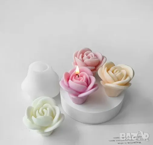 Молд роза 7,1 см  (9), снимка 2 - Форми - 49440389