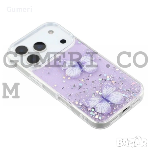 Apple iPhone 17 Pro Max  Силиконов Гръб с Пеперуди, снимка 14 - Калъфи, кейсове - 52177246