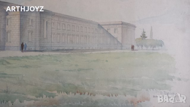 КАРТИНА ПЕЙЗАЖ (акварел)/ В.БУРДИН, снимка 5 - Картини - 29660981