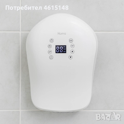 Вентилаторна печка за баня Homa HBH-7720B, 2000W, електронно управление, снимка 3 - Отоплителни печки - 51964845