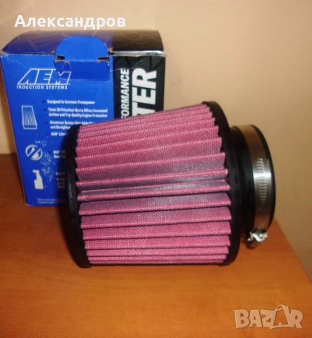 Спортен филтър AEM, топ-филтър, отвор 90мм, нов, промо цена!