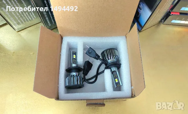 Ново +300% Led h4, h7 автомобилни крушки, снимка 3 - Аксесоари и консумативи - 48556031