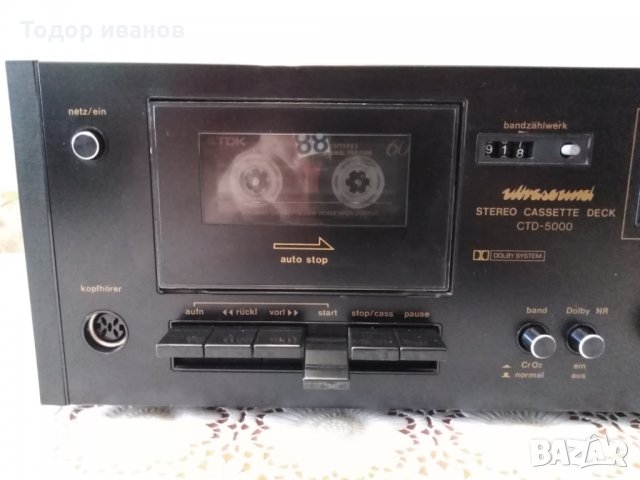 Wirasound-ctd-5000-stereo casette deck, снимка 2 - Декове - 29271113