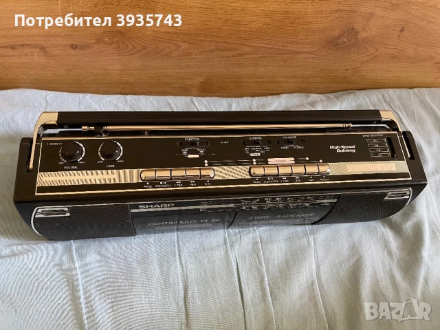 SHARP WQ 267Z Boombox радиокасетофон , снимка 4 - Радиокасетофони, транзистори - 50465751