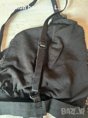 Ново черно дантелено бюстие с ленти под гърдите с регулиращи се презрамки S , M , L , XL размери, снимка 5 - Бельо - 52186927