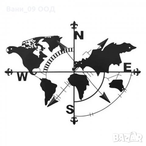 ГОЛЯМА метална декорация за стена