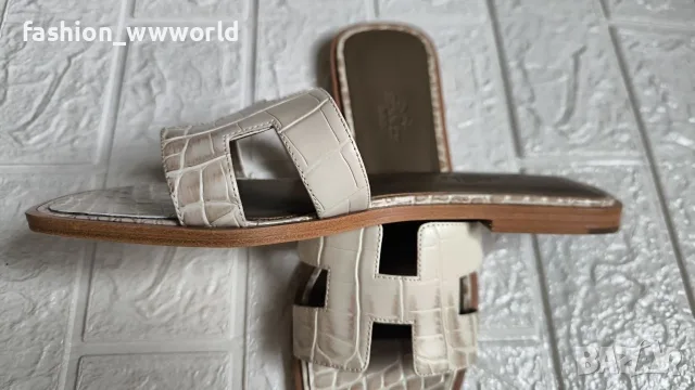 дамски чехли Hermès реплика 37/38, снимка 4 - Чехли - 55931901