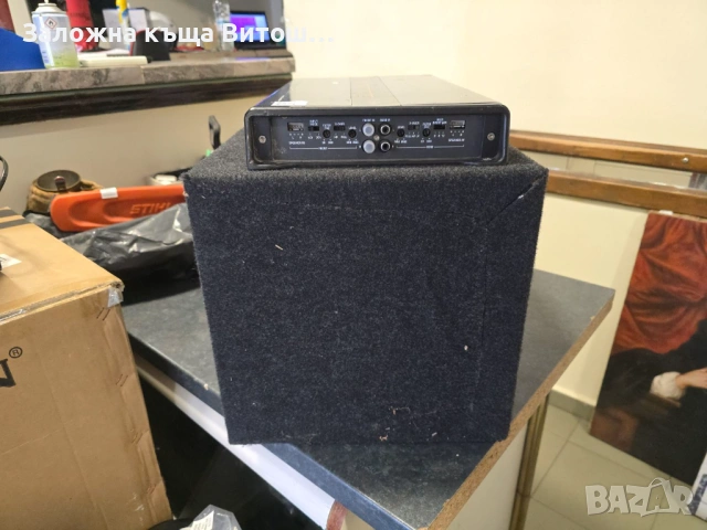 Бас каса Pioneer с усилвател Hertz H604, снимка 5 - Ресийвъри, усилватели, смесителни пултове - 53877302