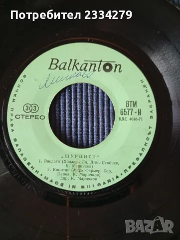 Грамофонна плоча на група ,,Щурците" 1973година. С два автографа., снимка 7 - Грамофонни плочи - 56132631