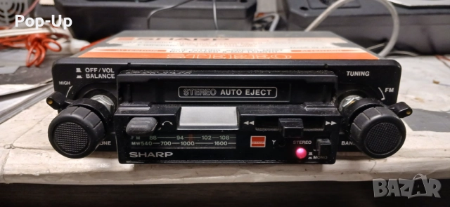 Ретро сет авто касетофон SHARP плюс външни тонколони