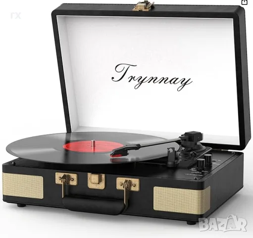 Грамофон Trynnay R610 Куфар с Bluetooth & Вградени Говорители, снимка 2 - Грамофони - 55877535