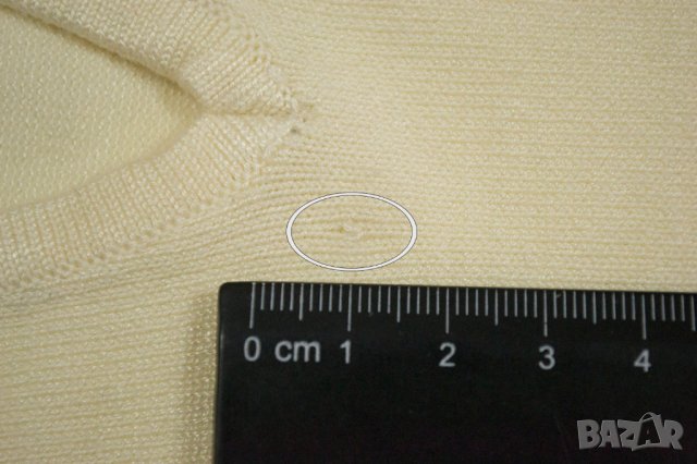 Пуловер в цвят екрю марка Vincenzo Boretti - L, снимка 5 - Блузи с дълъг ръкав и пуловери - 39540311