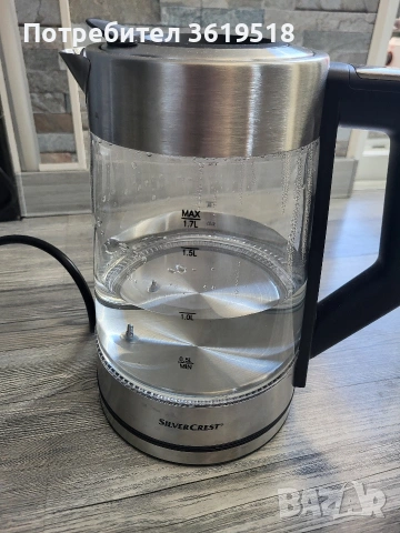 Дигитална стъклена кана за вода SilverCrest, снимка 11 - Кани - 54363525